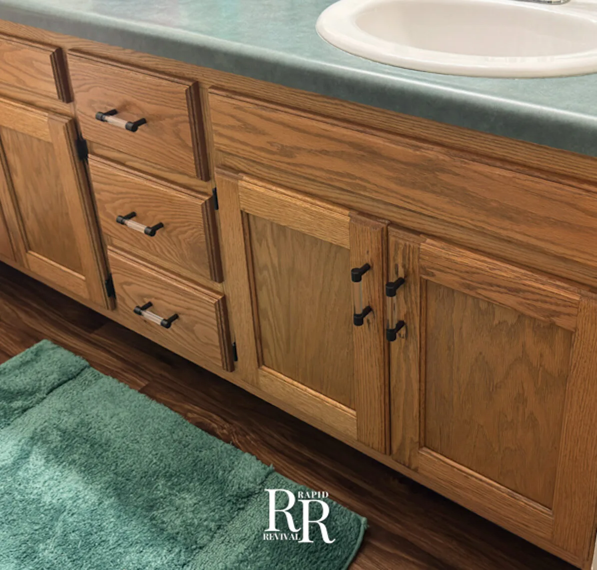 Bathroom Cabinets Refinished By Gage Of Rapid Revival Hardwood
