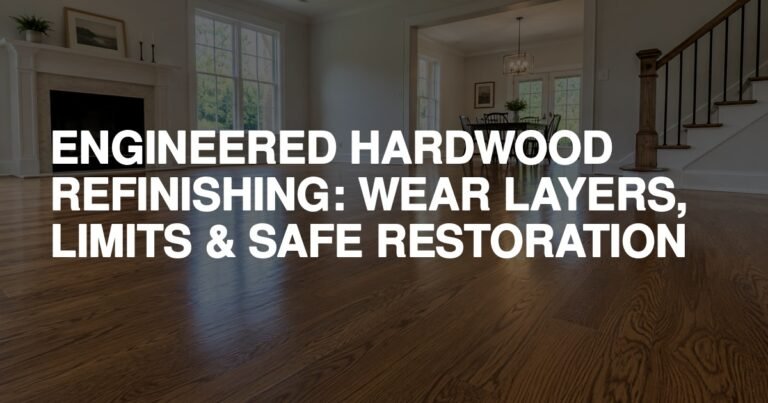 Engineered Hardwood Refinishing: Wear Layers, Limits &Amp; Safe Restoration - Rapid Revival Hardwood