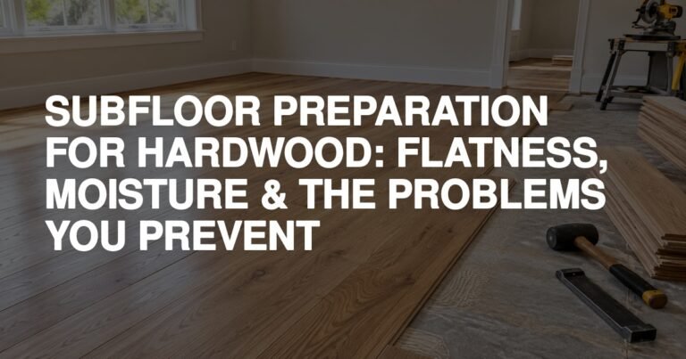 Subfloor Preparation For Hardwood: Flatness, Moisture &Amp; The Problems You Prevent - Rapid Revival Hardwood